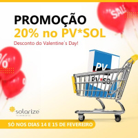 <strong>Leia mais sobre</strong><br />20% no PV*SOL - não perca o desconto do Valentine´s Day! 20% no PV*SOL - não perca o desconto do Valentine´s Day!
