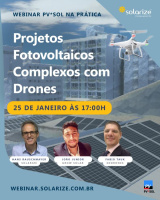 <strong>Leia mais sobre</strong><br />Gravação do webinar: Projetos fotovoltaicos complexos com drones  - "PV*SOL na prática" Gravação do webinar: Projetos fotovoltaicos complexos com drones  - "PV*SOL na prática"