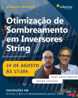 <strong>Leia mais sobre</strong><br />Gravação do webinar: Otimização de sombreamento em inversores string Gravação do webinar: Otimização de sombreamento em inversores string